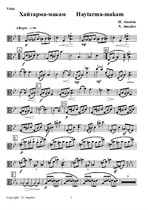 Haytarma-makam for Quartet (Viola)